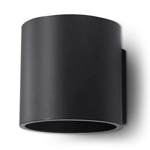 Sollux Lighting NEU Schwarze Küche und das Wohnzimmer-Aluminium-SOLLUX ORBIS 1 SL.0048 runde minimalistische Wandleuchte Loft 1-FLG. LED G-9 LEUCHTEN-Bei Amazon für den günstigsten Preis