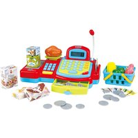 PlayGo 3230 - Multifunktionale Registrierkasse mit viel Zubehör und Spielgeld