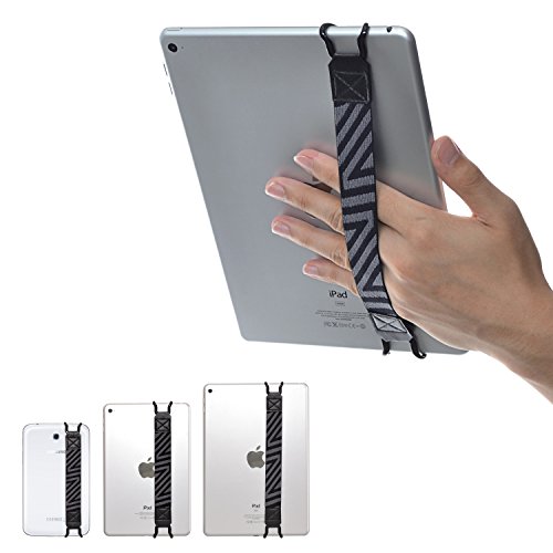 TFY Sicherheits-Handschlaufe für Tablet-PC, iPad 10. Generation, iPad Mini 6, iPad Air 5, iPad Pro 9,7 Zoll, Pro 11 Zoll, Galaxy Tablet PC, Nexus 7 / Nexus 10 und mehr, Schwarz