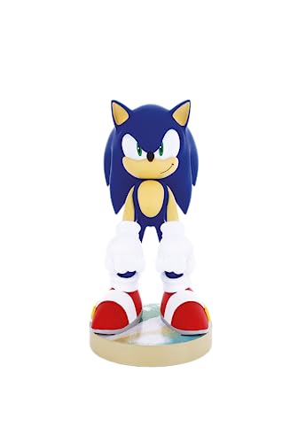 Cable Guys - Modern Sonic the Hedgehog Gaming Accessories Holder & Phone Holder for Controller (Xbox, Play Station, Nintendo Switch) & Phone (Iphone, Samsung Galaxy, Google Pixel)