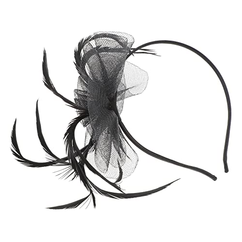 Fascinator-Schleier-Stirnband, 1 Stück, Netz-Stirnband, schwarze Haarspangen, Braut-Kopfschmuck für Hochzeit, Brautschleier, Schleier-Stirnband, Hochzeitshüte, Hochzeitsfeier-Kopfschmuck