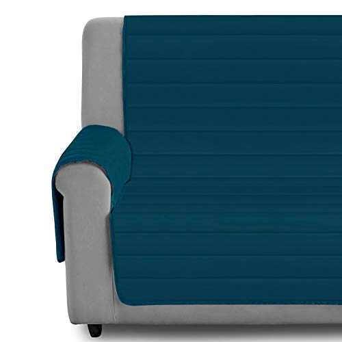 Eiffel Textile Sofaüberwurf für Haustiere, gesteppt, Polyester 2 Plätze blau