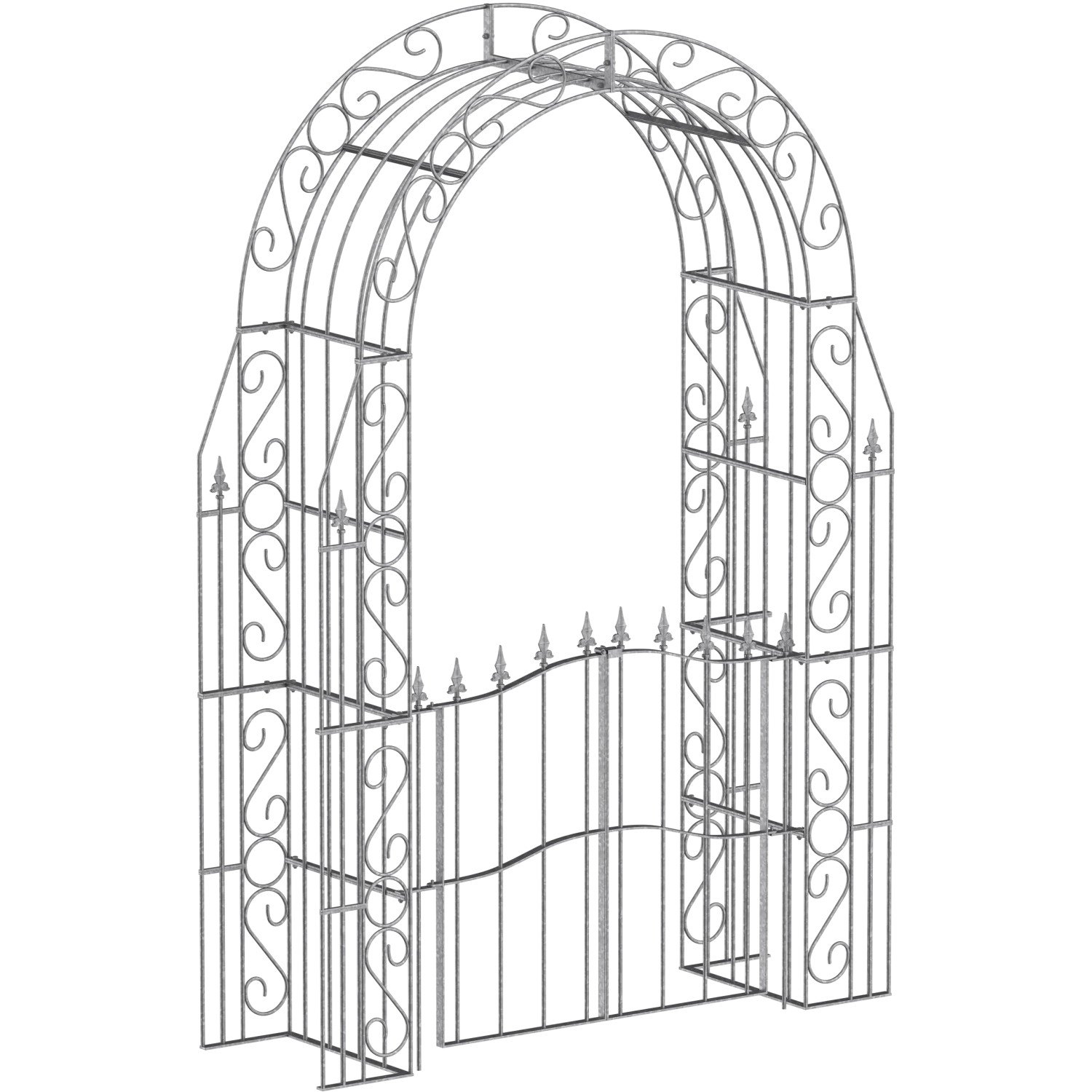 Eleo Rosenbogen Calabria Tür 234 cm x 160 cm x 50 cm Feuerverzinkt