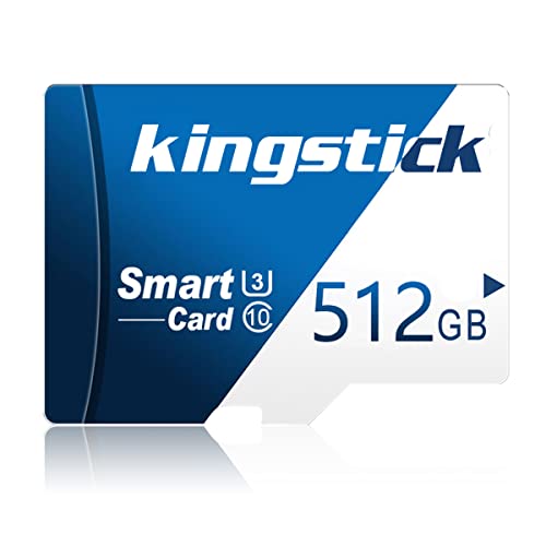 Mini-SD-Karte 512GB, Speicherkarte mit SD-Kartenadapter (High Speed Level 10) SD-Speicherkarte für Kameras, Mini-SD-Karte für Telefone, Laptops, Dashboard-Kameras