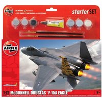 Airfix A55311 1/72 Large Starter Set, Mcdonnell Douglas F-15A Strike Eagl Modellbausatz, Sortiert, 1: 72 Scale