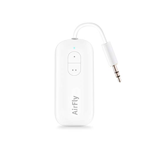 Twelve South AirFly Duo | Wireless Transmitter with Audio Sharing for up to 2 Airpods/Wireless Headphones to Any Audio Jack for use ON Airplanes, Boats or in Gym, Home, Auto