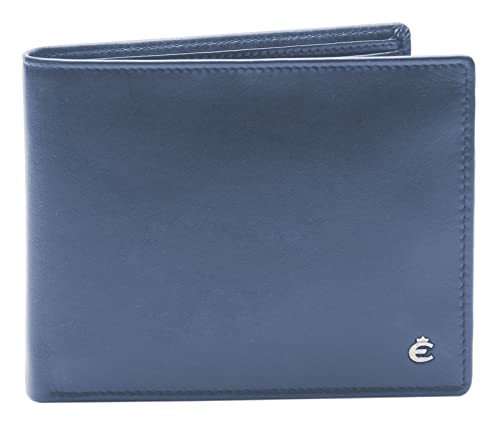 Esquire, Harry Geldbörse Rfid Leder 11 Cm in blau, Geldbörsen für Herren