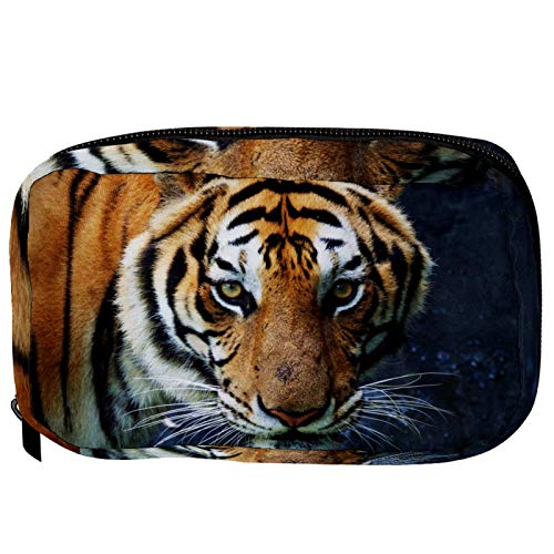 Kosmetiktaschen Tier Tiger Praktische Kulturtasche Reisetasche Oragniser Make-up Tasche für Frauen Mädchen