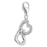 Thomas Sabo Damen Charm-Anhänger Herzen Charm Club 925 Sterling Silber 0773-001-12