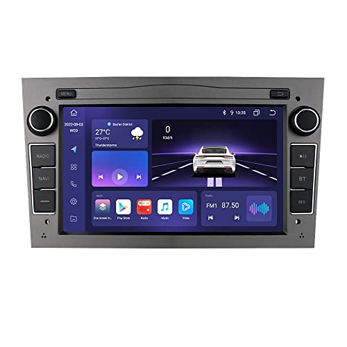 HIZPO 7 Zoll Auto Audio Stereo Doppel Din In Dash für Opel Vauxhall Corsa Vectra Astra Unterstützung GPS Navigation Bluetooth/Apple Carplay &Android Auto/USB SD WiFi Rückfahrkamera Eingang