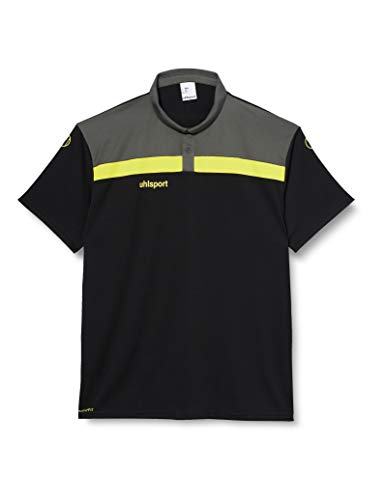 uhlsport Herren Offense 23 Polo Shirt Poloshirt, Azurblau/Marine/Limonenge, XL