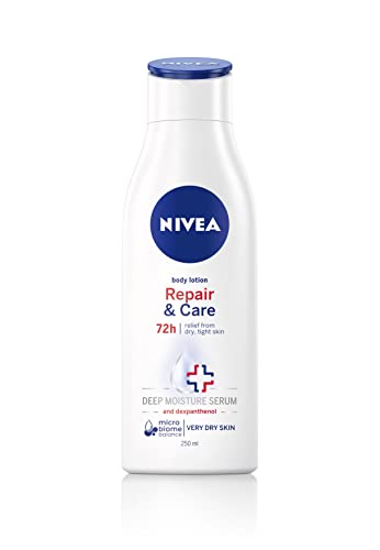NIVEA 3 Pack Body Lotion Repair & Care SOS For Very Dry Skin Deep Moisture, 72h Relief Dry, Tight Skin 3 x 250ml