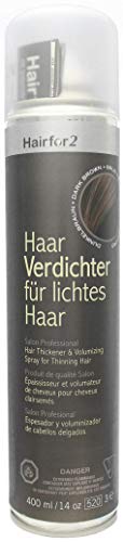 Hairfor2 Haarverdichtungsspray gegen lichtes Haar (400ml, Dunkelbraun)