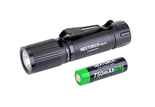 NEXTORCH K21R Hightech Mini LED Taschenlampe schwarz - maximale Leistung 300 ANSI Lumen