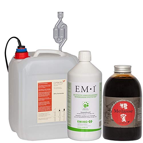 DIMIKRO Fermenter-Einsteigerset mit EM1 Urlösung Emiko® zur Herstellung von Effektive Mikroorganismen (5L)