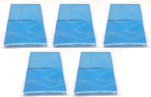 docsmagic.de 5 x 100 Double Mat Light Blue Card Sleeves Standard Size 66 x 91 - Hellblau - Kartenhüllen - PKM MTG
