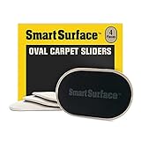 Smart Surface Wiederverwendbare Schieberegler für ovalen Mauerteppich 9-1/2" x 5-3/4" Beige