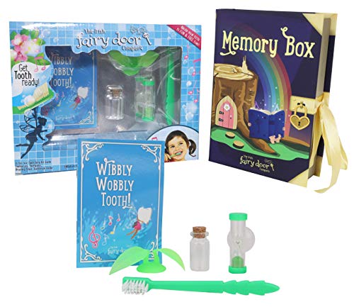 Die Irish Fairy Door Company Packung mit 2 Geschenk-Set - magische Memory Box & Zahnfee Kit