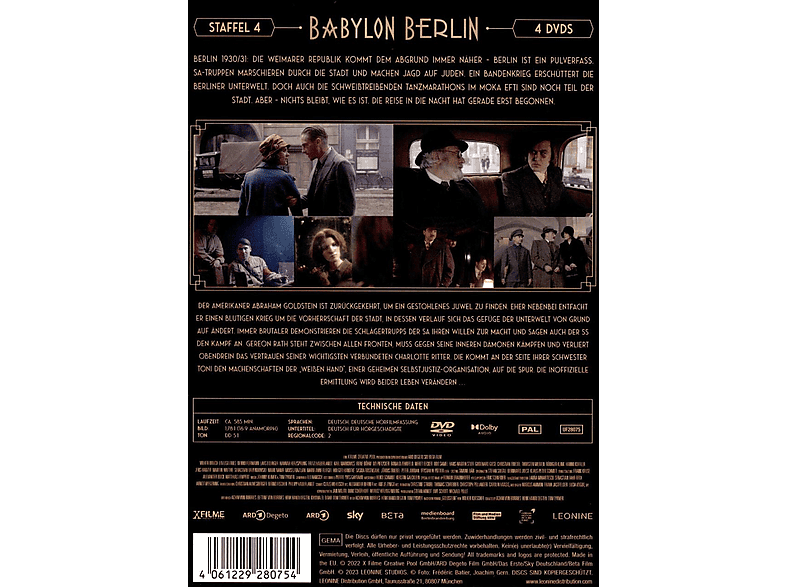 Babylon Berlin - Staffel 4 DVD