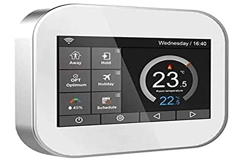 WiFi-Thermostat mit LCD-Farbdisplay Touchscreen für Heizkessel über APP steuerbar