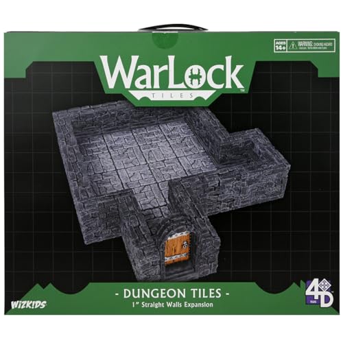 Warlock Fliesen Erweiterungsset 2,5 cm Dungeon Straight Walls
