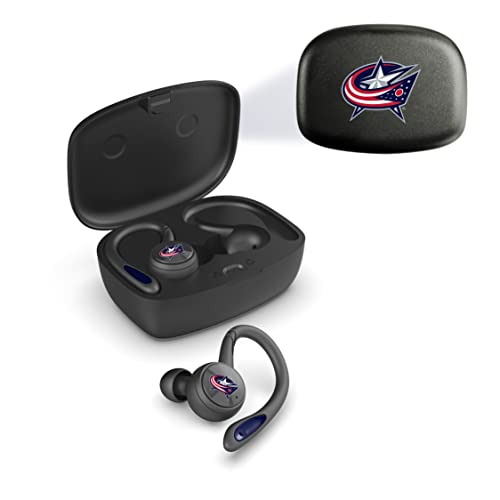 SOAR NHL Sport True Wireless Earbuds V.5, Columbus Blue Jackets