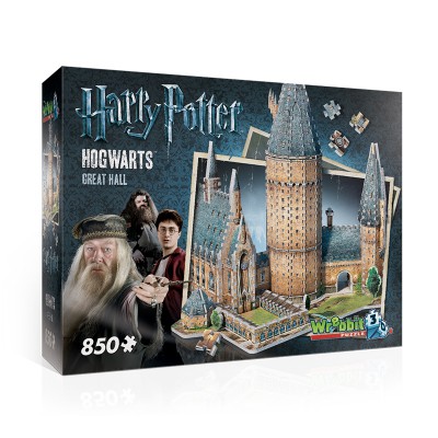 Wrebbit 3D 3D Puzzle - Harry Potter (TM): Hogwarts - Gro�e Halle 850 Teile Puzzle Wrebbit-3D-2014 2