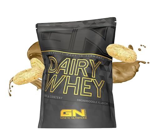GN Laboratories 100% Dairy Whey Protein Pulver 1000g (Snickerdoodle) – Eiweißpulver zum Muskelaufbau – Proteinpulver für Protein Shake