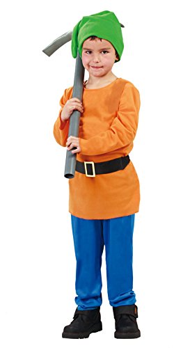 Guirca 81863 Zwerg-Kostüm mit Jacke und Hose, 5-6 Jahre, mehrfarbig
