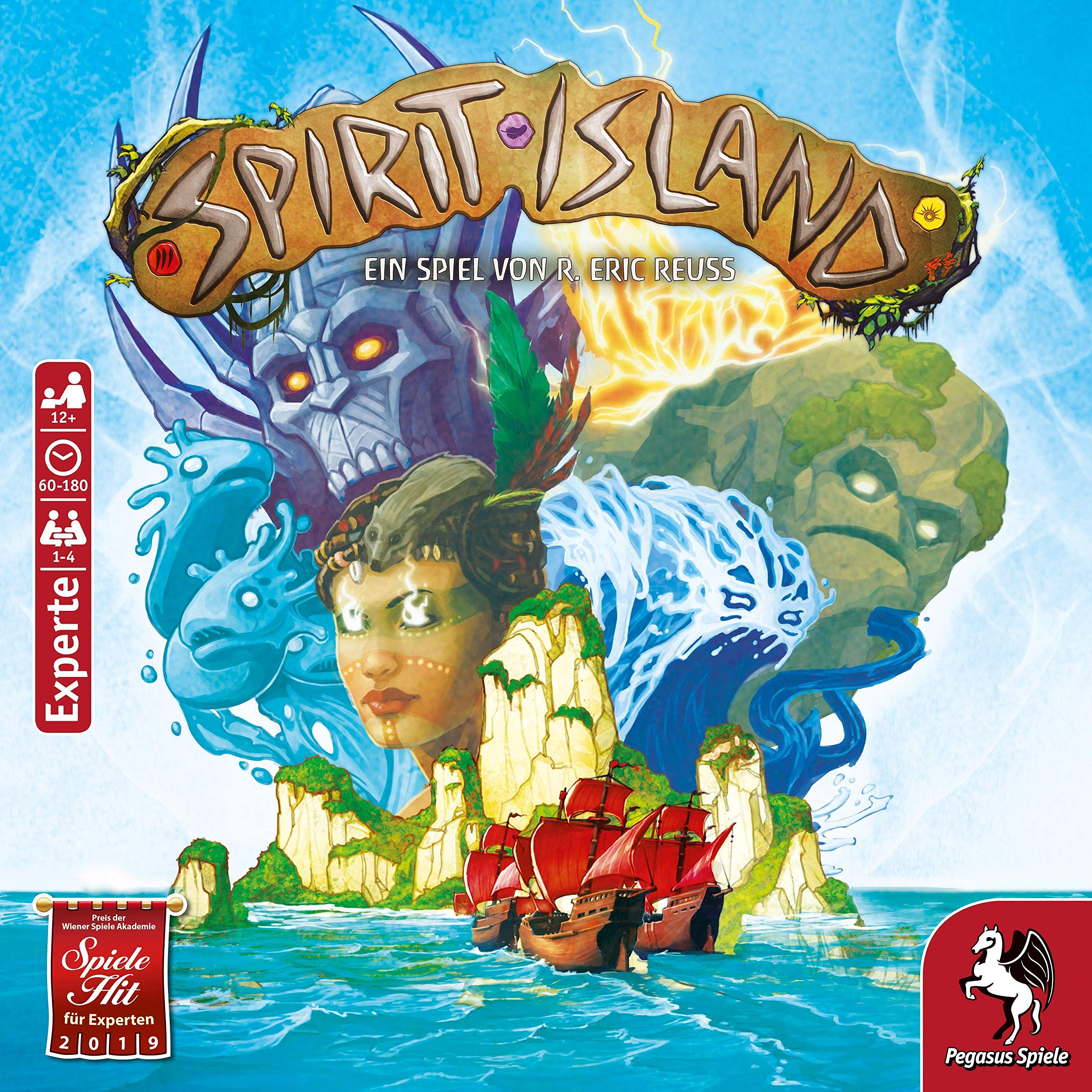 Pegasus Spiele 51896G - Spirit Island (deutsche Ausgabe), 1-4 Spieler, Without Fra