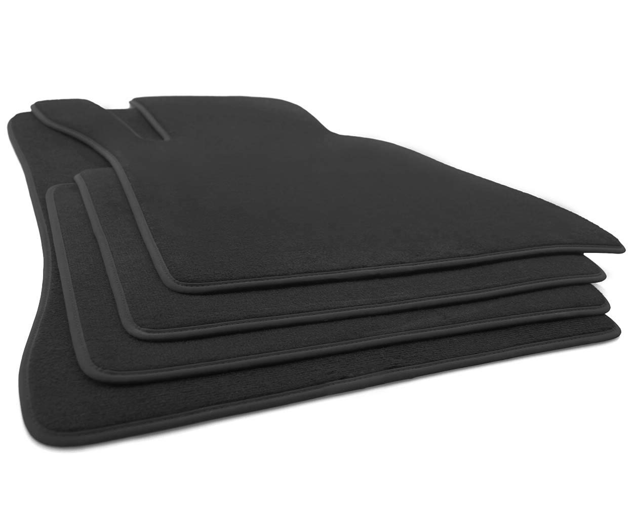 kh Teile Fußmatten W126 Limouisine Original Premium Qualität Automatten Velours 4-teilig schwarz