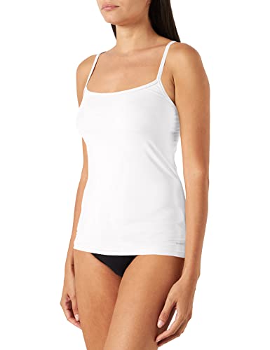 Skiny Damen Advantage Micro Spaghettishirt 2er Pack Unterhemd, Weiß (White 0500), (Herstellergröße: 36)