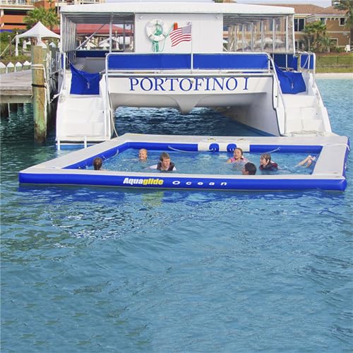 Sommer-Wasser-Yacht-Swimmingpool, kommerzielle Sondergröße, kann individuell angepasst Werden, geeignet für Meeresparks und Spielplätze im Freien,16.4Ft/5M*26.2Ft/8M