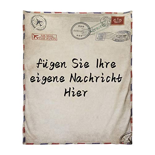 AHWZ Kuscheldecke Tochter Personalisierte Fleece-Briefdecke An Meine Tochter