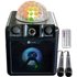 N-Gear DISCO410 Karaoke & Party Bluetooth Lautsprecher mit Discokugel, Mikrofon und Power Bank Funktion, Weiß