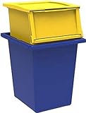 TERRY, Ecobin 25+30 Set 2 Behälter für die Abfalltrennung. Farbe: Gelb und Blau, 25 L + 30 L