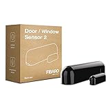 FIBARO Door Windows Sensor 2 / Z-Wave Plus Türfenster und Temperatursensor, Schwarz, FGDW-002-3
