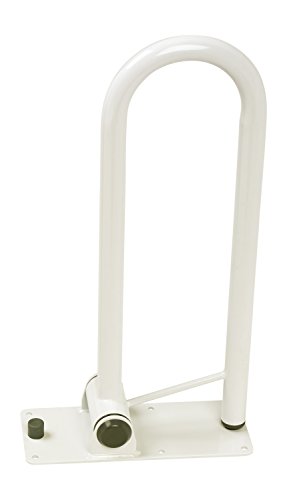 Homecraft Devon MKII Folding Support Rail, Wall Mounted, Assistance Standing and Sitting by Toilet, Bathroom Safety, Toilet Safety, for Disabled and Elderly (Eligible for VAT relief in the UK)
