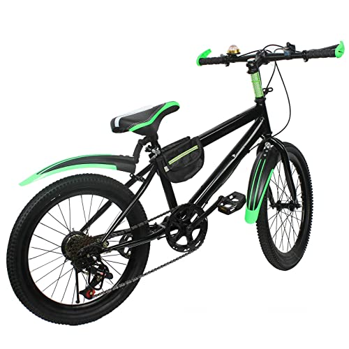 Mountainbike Kinder Jungen Fahrrad Kinderfahrrad Fahrrad Bike Doppelscheibenbremse Grün 20 Zoll 6 Gang