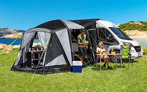 BERGER Liberta-XL Auto Zelt - aufblasbar Outdoor Zelt 3000 mm Wassersäule - Bus Vorzelt Kastenwagen Camping Zelt als an Ihr Wohnmobil oder Wohnwagen - schnell aufgebaut inkl. Sturmgurte und Luftpumpe