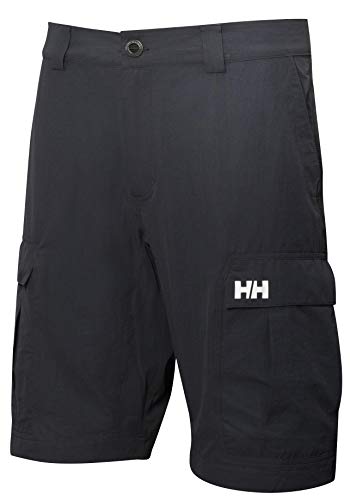 Helly Hansen Herren HH QD CARGO11 Short, Grau (Ebony/Wasabi/Light Grey), 34