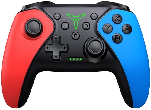 HELLCOOL Switch Controller - Kabellos Controller für Nintendo Switch/Lite/OLED Konsole/PC/Android/IOS - Switch Controller mit Programmierbare/Turbo/Aufwachfunktion/Präzise Control/Dual Motor Vibration