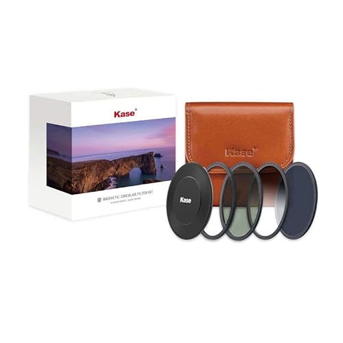 Kase 67mm Wolverine Magnetisch Professional Filter Kit (CPL / ND1000 / GND0.9 / Caps) Stoßfest, mehrere Schichten Antireflexbeschichtungen