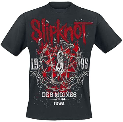 Slipknot Iowa Star Männer T-Shirt schwarz 4XL 100% Baumwolle Band-Merch, Bands