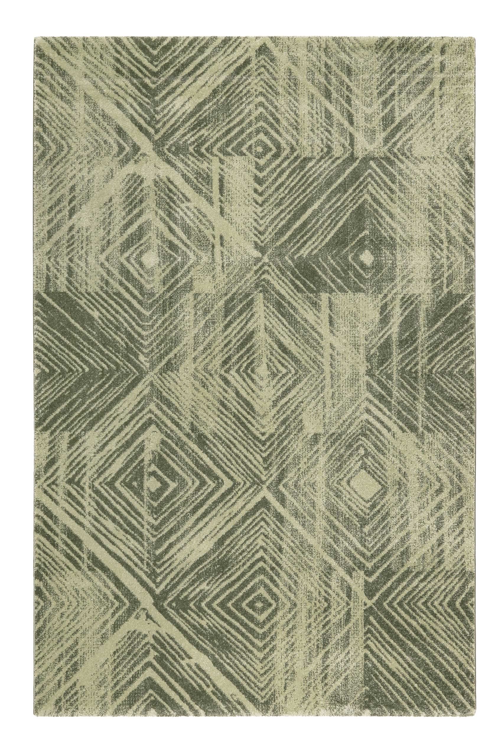 Esprit Home Teppich - Läufer, weicher moderner Kurzflor Teppich perfekt geeignet für das Wohnzimmer und Schlafzimmer, sehr pflegeleicht, Cuba (120 x 170 cm, grün)