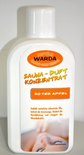 Warda Aufguß Roter Apfel 1l für die Sauna, Konzentrat, Saunaaufguss, hohe Konzentration