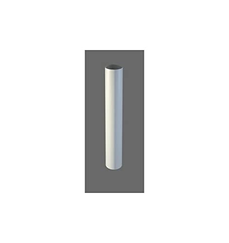 Fig 127 – 1000 MMP1 Kaminofen Rohr Stecker Durchmesser 127 1000 mm Aluminium weiß