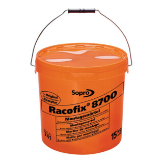 Sopro Montagemörtel Racofix® 8700 1:3 (Wasser/Mörtel) 15kg Eimer