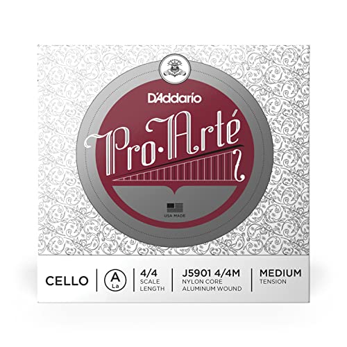 D'Addario J5901-4/4M Pro Arte Cello Einzelsaite 'A' Aluminium 4/4 Medium