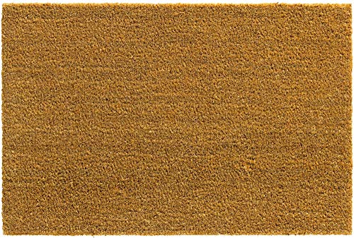 matches21 Kokos Fußmatten Fußabstreifer Indoor Kokosmatten mit Latexrücken 100% biologisch Bio Türmatte Uni - 50x80 cm